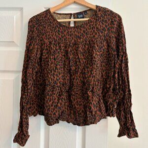 Gap Animal Print Blouse